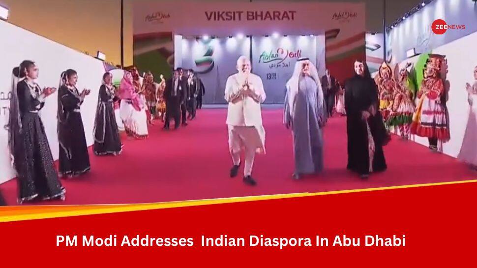 PM Narendra Modi In UAE Live Updates: PM Addresses Indian Diaspora At Zayed Sports Stadium In Abu Dhabi