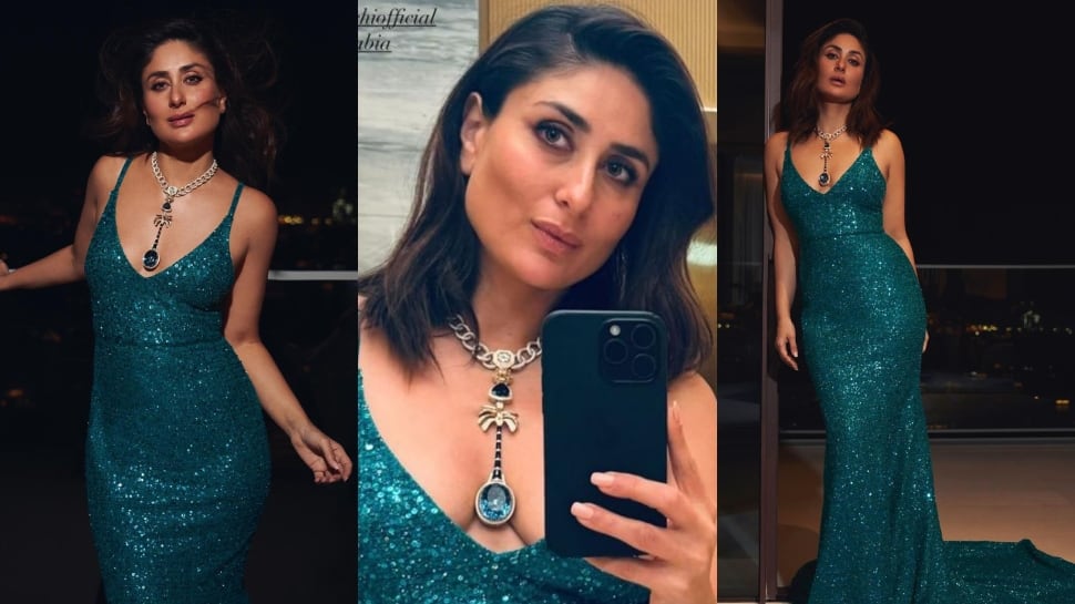 Kareena Kapoor Makes Jaws Drop In Sizzling Ocean Green Gown At Ball Of Arabia, Pics Inside