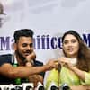 Sushmita by Manoj's side at the felicitation ceremony