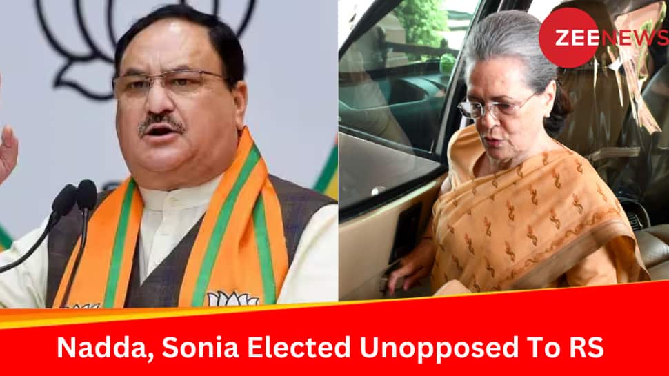 BJP Chief JP Nadda, Congress&#039; Sonia Gandhi Among Others Elected Unopposed To Rajya Sabha