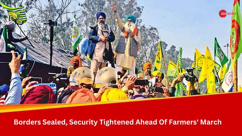 Security Tightened At Borders Ahead Of Farmers' 'Delhi Chalo' March Security Tightened At Borders Ahead Of Farmers' 'Delhi Chalo' March