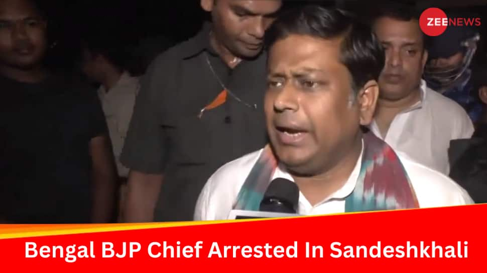 Bengal BJP Chief Sukanta Majumdar Arrested In Sandeshkhali During Protest Demanding TMC Leaders Arrest