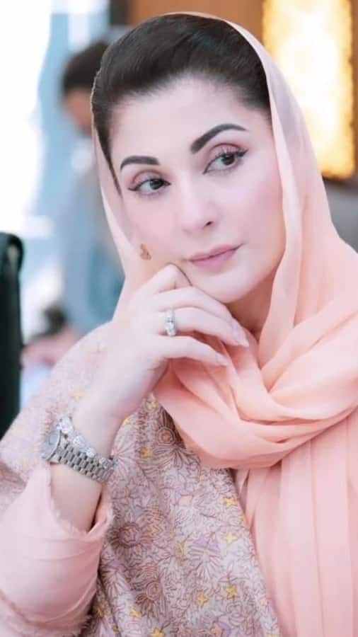 maryam nawaz in pink dress Carried with effortless grace, this custom valima ensemble worn by CM Maryam  Nawaz features traditional silver zardozi on a soft pastel base, lifted  with delicate accents of pinks and mints for a