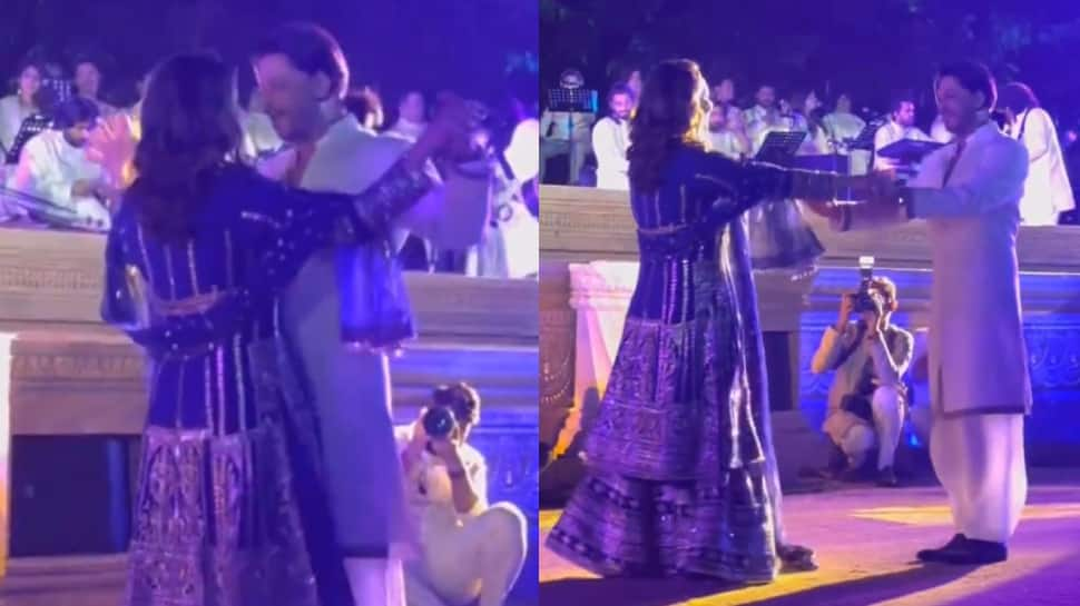 Shah Rukh Khan Grooves With Ladylove Gauri Khan At Anant-Radhika&#039;s Pre-Wedding Festivities: Watch 