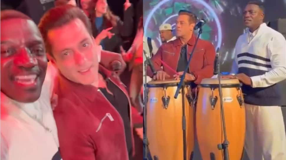 Salman Khan&#039;s Impromptu Jugalbandi With Akon Steals The Show At Anant-Radhika&#039;s Pre-Wedding Event 