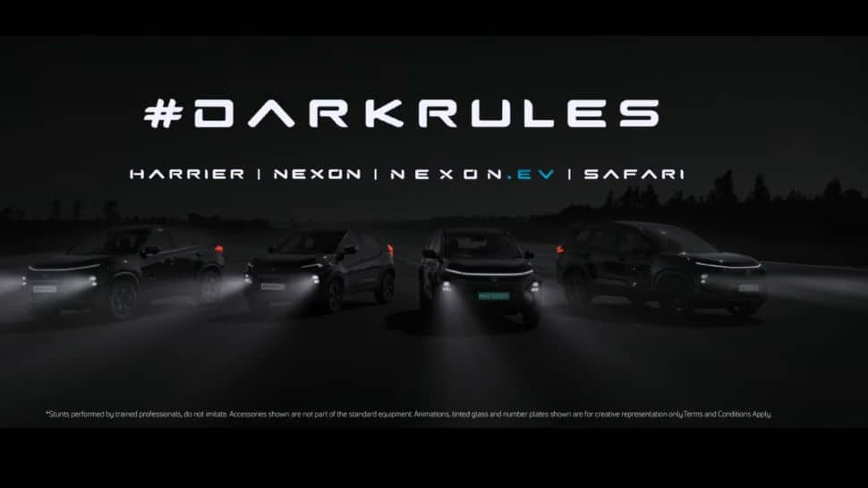 Tata Motors Unveils Dark Edition Of Nexon, Nexon EV, Harrier, Safari: Check Details