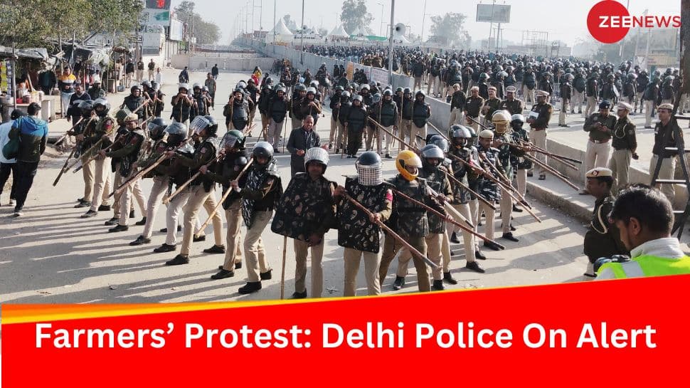 Farmers Dilli Chalo March Name Places Police On Alert; Tight Safety Round PM Modi, Amit Shahs Residence