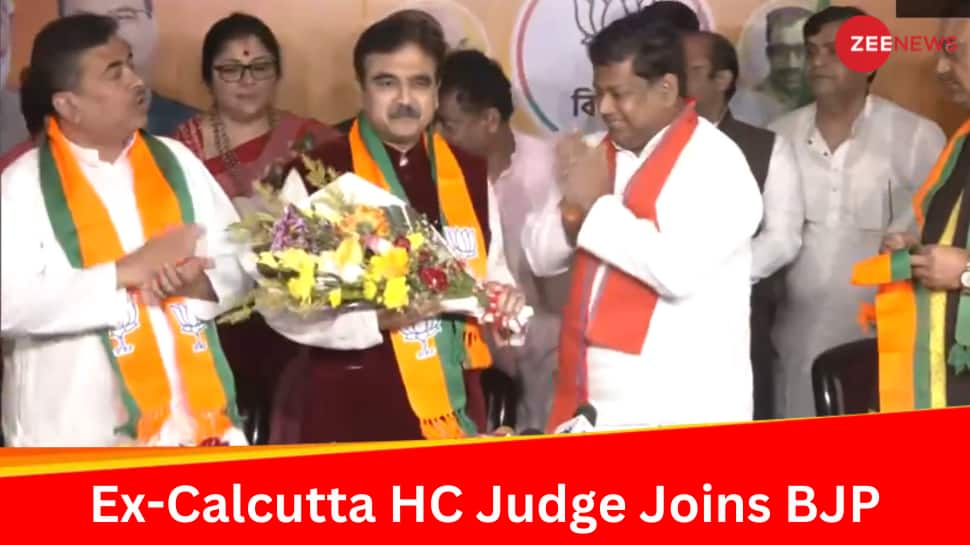 Ex-Calcutta HC Judge Abhijit Gangopadhyay Who Was At Odds With TMC Joins BJP 