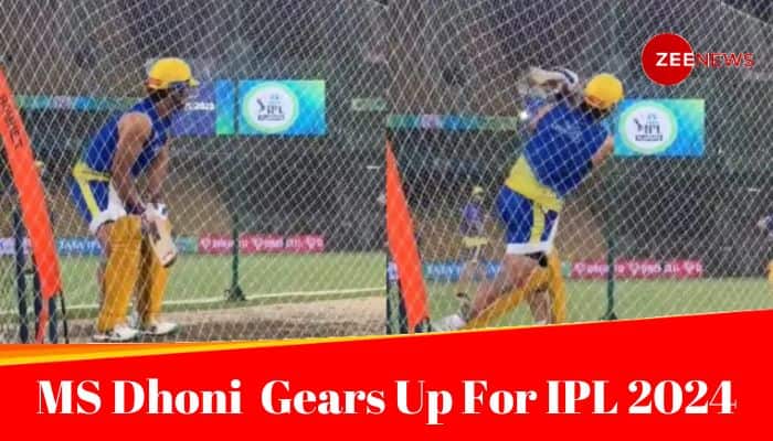 CSK Captain MS Dhonis Video At Chepauk Stadium Goes Viral: Long Hair, Training Kit, And IPL 2024 Buzz