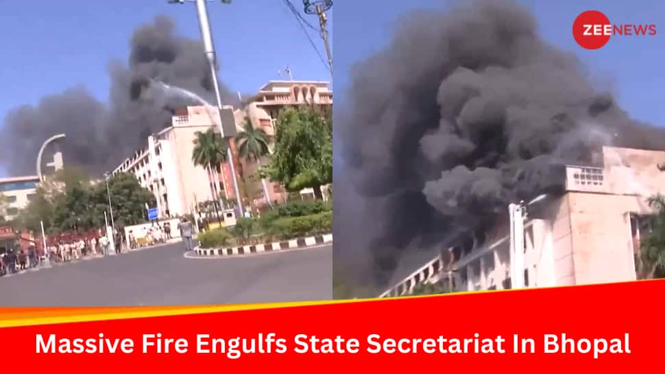 Video: Massive Fire Engulfs State Secretariat Building In MP&#039;s Bhopal, CM Assures No Repeat Of Incident