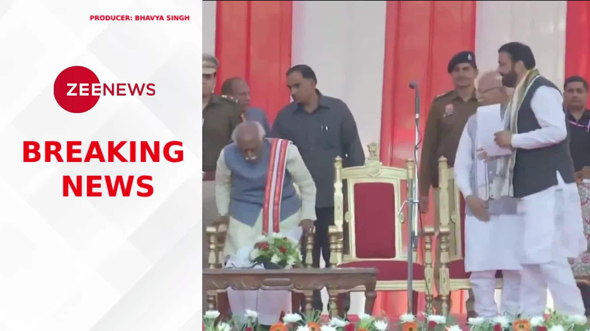 Haryana Nayab Singh Saini Takes Oath As The New Chief Minister Of