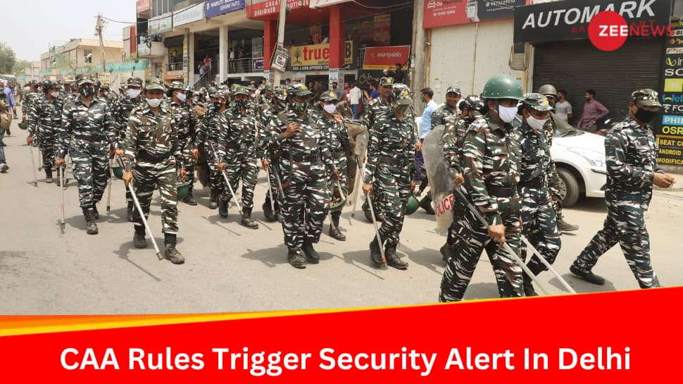 CAA Implementation Triggers Security Alert In Delhi, Paramilitary Forces March In Northeast, Shaheen Bagh