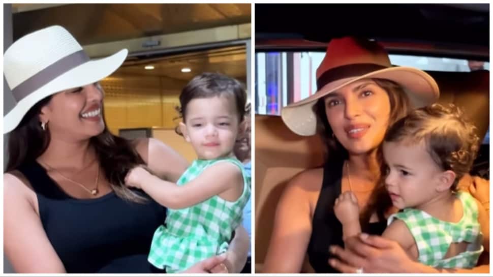 Priyanka Chopra Arrives In Style With Beautiful Daughter Malti At Airport – WATCH | People News