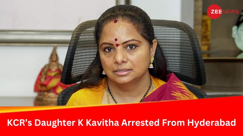 ED Arrests KCR&#039;s Daughter K Kavitha From Hyderabad Residence In Delhi Liquor Case