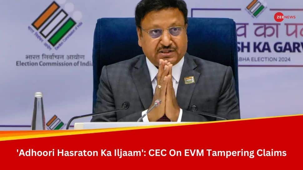 &#039;Adhoori Hasraton Ka Iljaam…&#039;: CEC Rajiv Kumar’s Poetic Response To EVM Tampering Claims