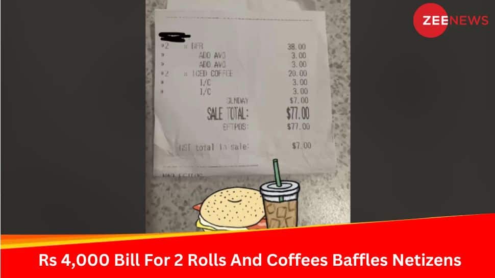 Rs 4,000 Bill For 2 Rolls And Coffees Baffles Netizens; Check How People Reacted To Viral Receipt