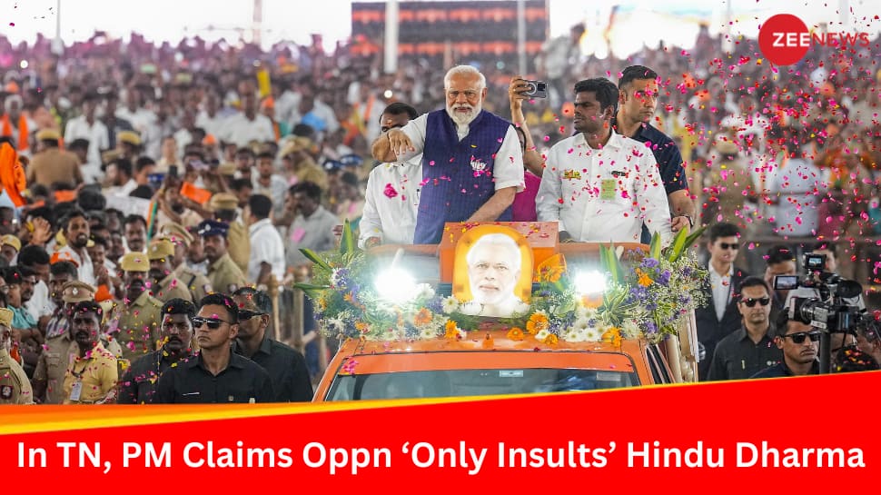 PM Modi Accuses Opposition Of Undermining Hindu ‘Shakti’, Invokes Tamil Nadu’s Goddesses 