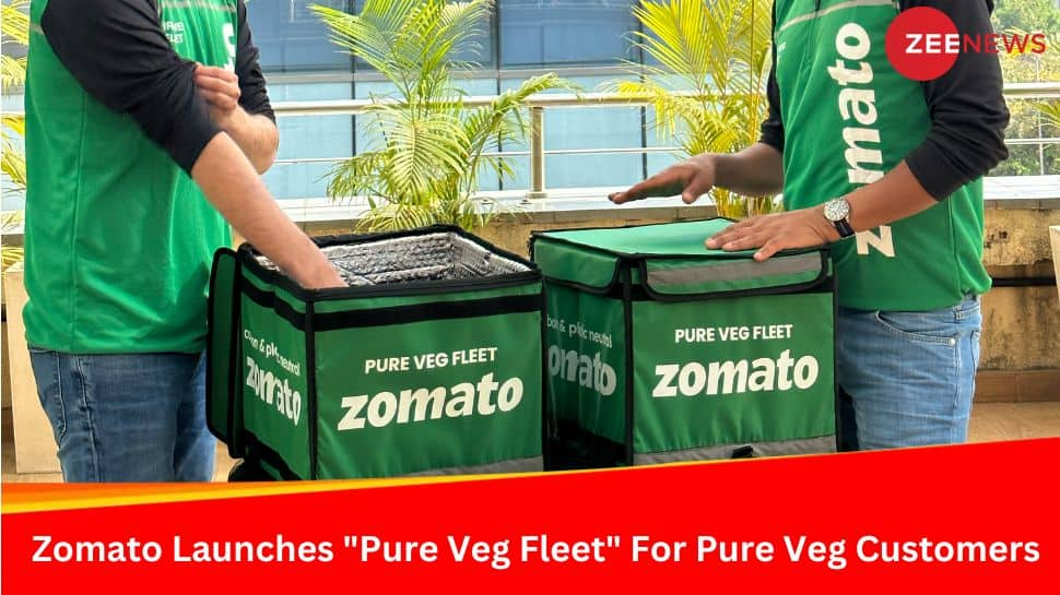 Zomato Launches &quot;Pure Veg Fleet&quot; For Pure Vegetarian Customers