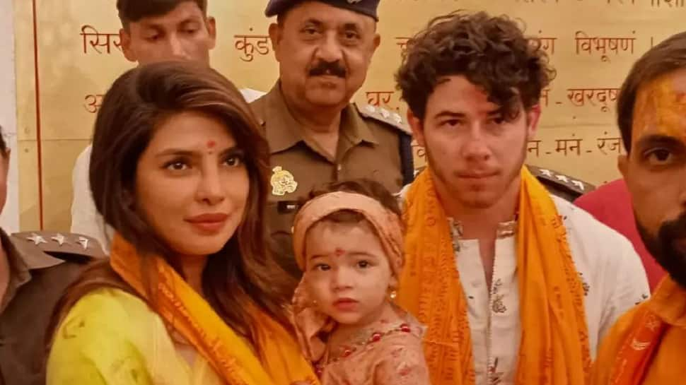 Priyanka Chopra, Nick Jonas, Malti Marie Look Adorable In Ethnic Wear As They Seek Blessings In Ayodhya 