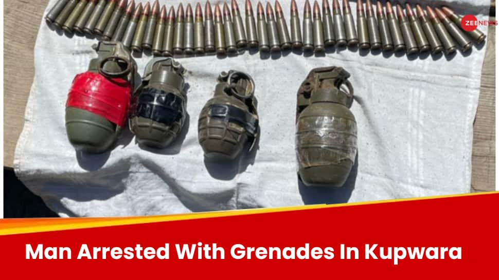 Jammu &amp; Kashmir: Terror Suspect Arrested With Four-Hand Grenades In Kupwara 