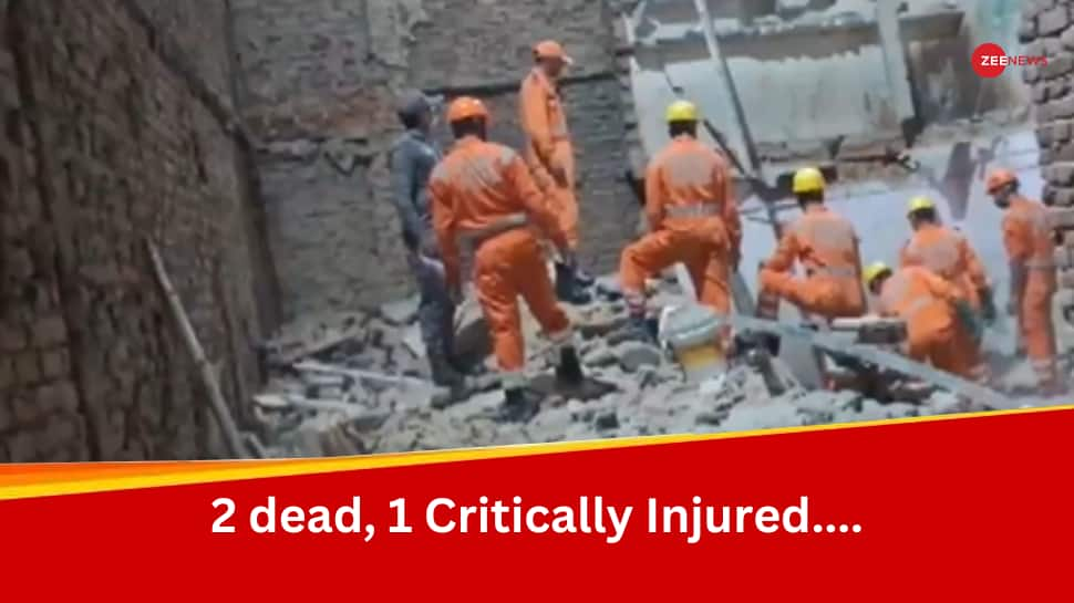 Two-Story Building Collapses In Delhis Kabir Nagar, 2 Dead, 1 Injured