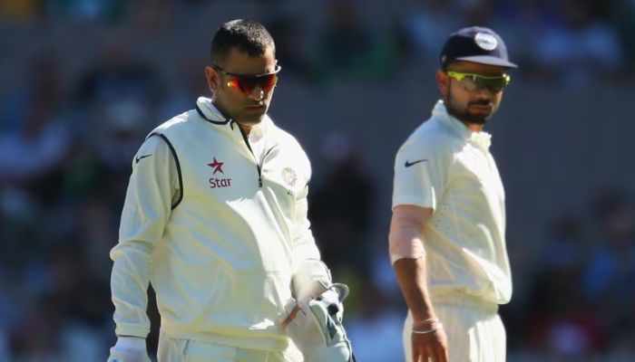 5. Sole Support from Dhoni: