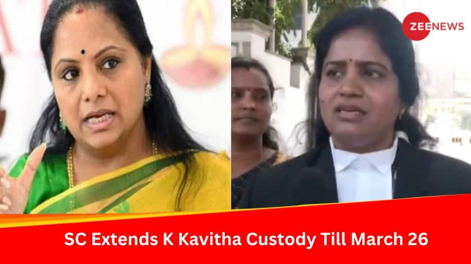 Delhi Excise Policy Case: Supreme Court Extends BRS Leader K Kavitha Custody Till March 26