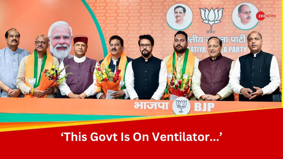 &#039;Govt On Ventilator...&#039;, &#039;Won&#039;t Last...&#039;: Himachal MLAs Slam Congress As They Join BJP