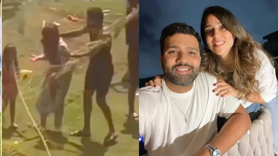 WATCH: Hardik Pandya Hugs Rohit Sharma&#039;s Wife Ritika Sajdeh During Holi Celebrations Amid Captaincy Controversy