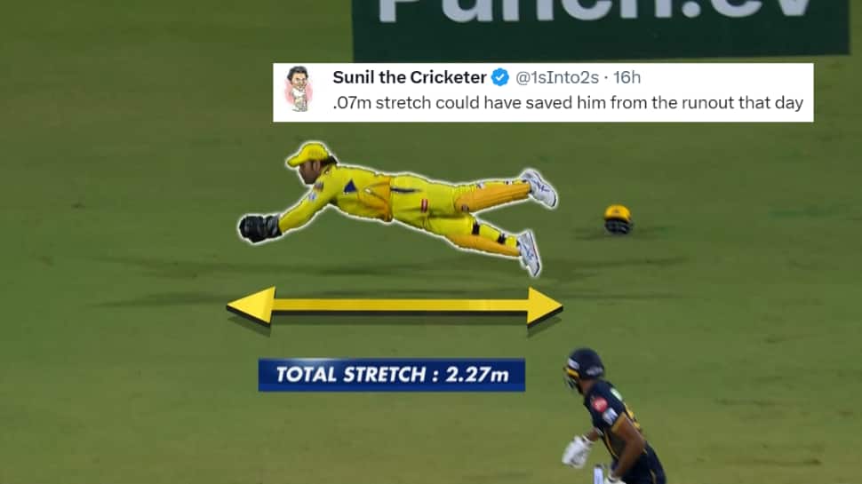 MS Dhoni TROLLED, Hailed After IPL Shares Length Of His Dive To Take Vijay Shankar&#039;s Catch; Check Reactions