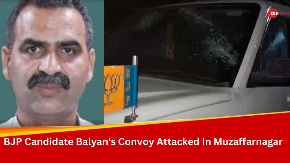 Lok Sabha Polls: BJP Candidate Sanjeev Balyan&#039;s Convoy Attacked In Muzaffarnagar, Union Minister Safe 