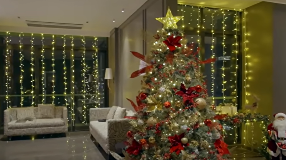 Living Room (Decorated On Christmas)