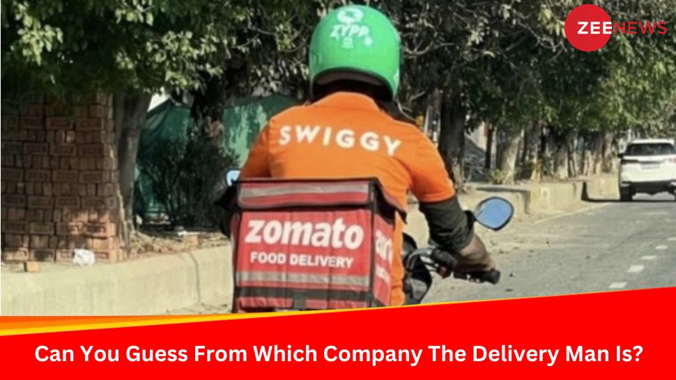Zomato Bag, Swiggy Shirt, Zypp Helmet: Can You Guess From Which Company The Delivery Man Is? Zomato Bag, Swiggy Shirt, Zypp Helmet: Can You Guess From Which Company The Delivery Man Is?