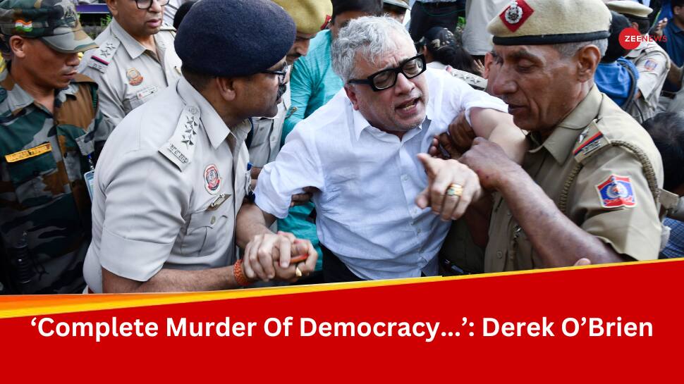 &#039;100% Dictatorship&#039;: Derek O&#039;Brien Slams Centre As Delhi Police Detains TMC Leaders
