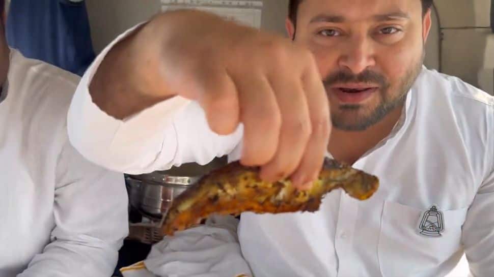 Tejashwi Yadav FISH EATING VIRAL VIDEO: BJP Lashes Out At Him For Eating Non-Veg During Navratri