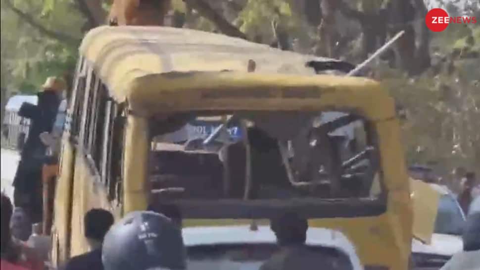 Mahendragarh School Bus Accident: Six Children Dead, 20 Injured As Overtaking Move Goes Wrong