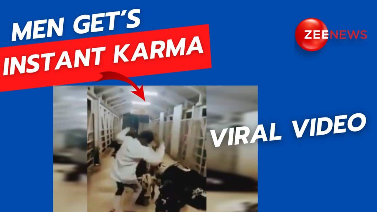 Viral Video Man Kicking Sleeping Cows Gets Instant Karma In Hilarious