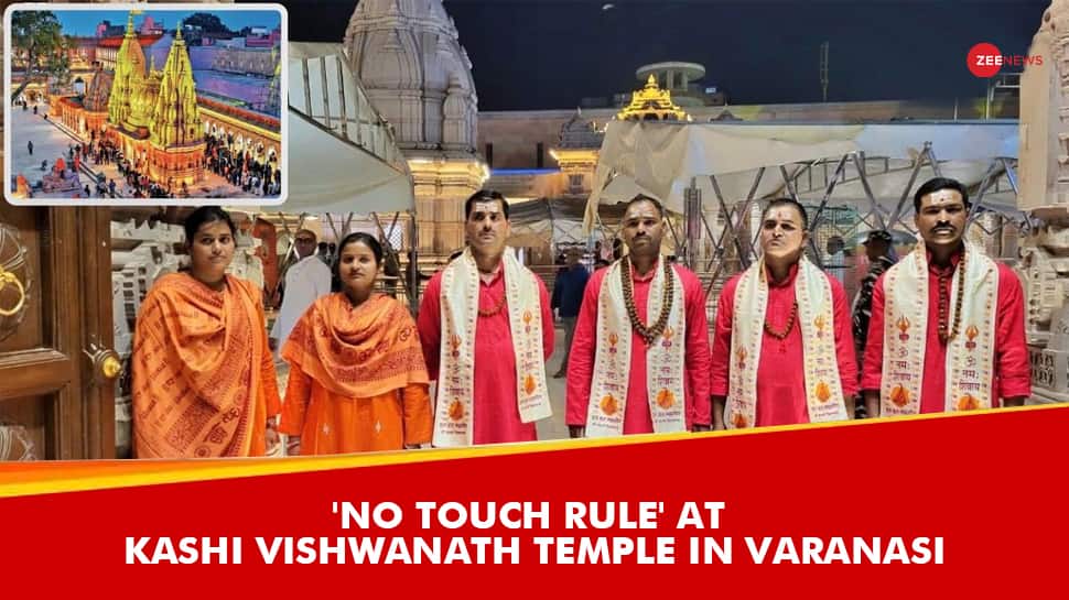 No Touch Rule At Kashi Vishwanath Temple In Varanasi, Police Personnel Deployed In Saffron Attire