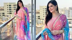 Zareen Khan Sizzles In Pink Ethnic Wear As She Celebrates Eid 2024 