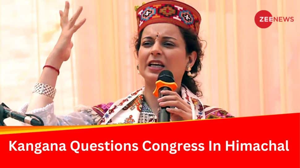  &#039;Where Are 5 lakh Jobs, Mobile Hospital..,&#039; Kangana Questions Congress In Himachal