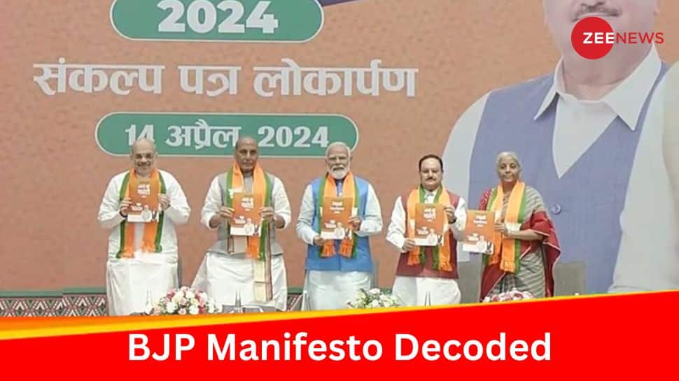 BJP Manifesto 2024 Big Highlights Of 'Modi Ki Guarantee' BJP's Lok