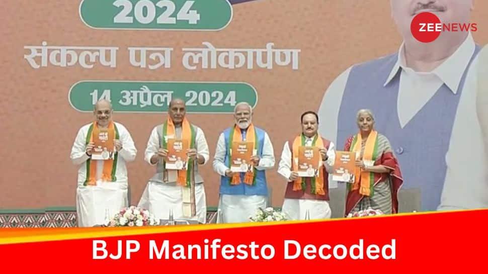 BJP Manifesto 2024: Big Highlights Of 'Modi Ki Guarantee' - BJP's Lok ...