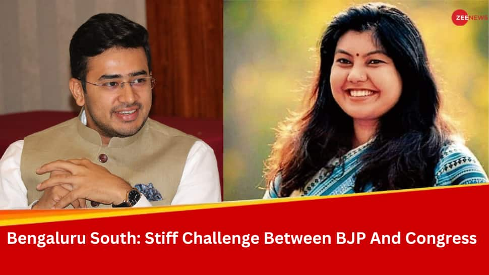 Lok Sabha Elections 2024: In Bengaluru South, BJP&#039;s Tejasvi Surya Takes On Karnataka Congress Minister&#039;s Daughter Sowmya Reddy