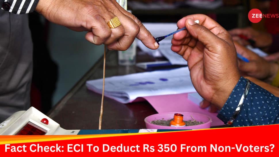 Lok Sabha Election 2024: ECI Will Deduct Rs 350 From Bank Account Of Non-Voters? Fact Checking Viral Photo