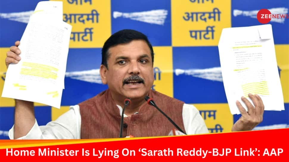 Home Minister Is Lying…: AAPs Sanjay Singh Claims BJP Received Rs 50 Crore Electoral Bond From Liquor Scam ‘Kingpin’ Sarath Reddy