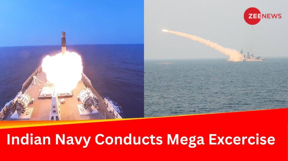 Indian Navy Conducts Mega Excercise Poorvi Lehar On East Coast