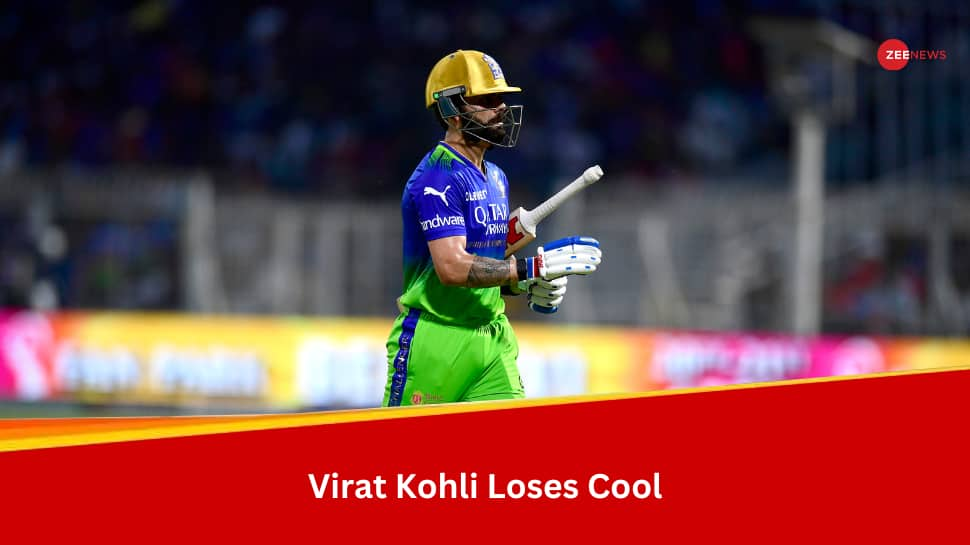 WATCH: ANGRY Virat Kohli SMASHES Trash Can On His Way Back To Dressing Room After No-Ball Controversy During KKR vs RCB Clash In IPL 2024