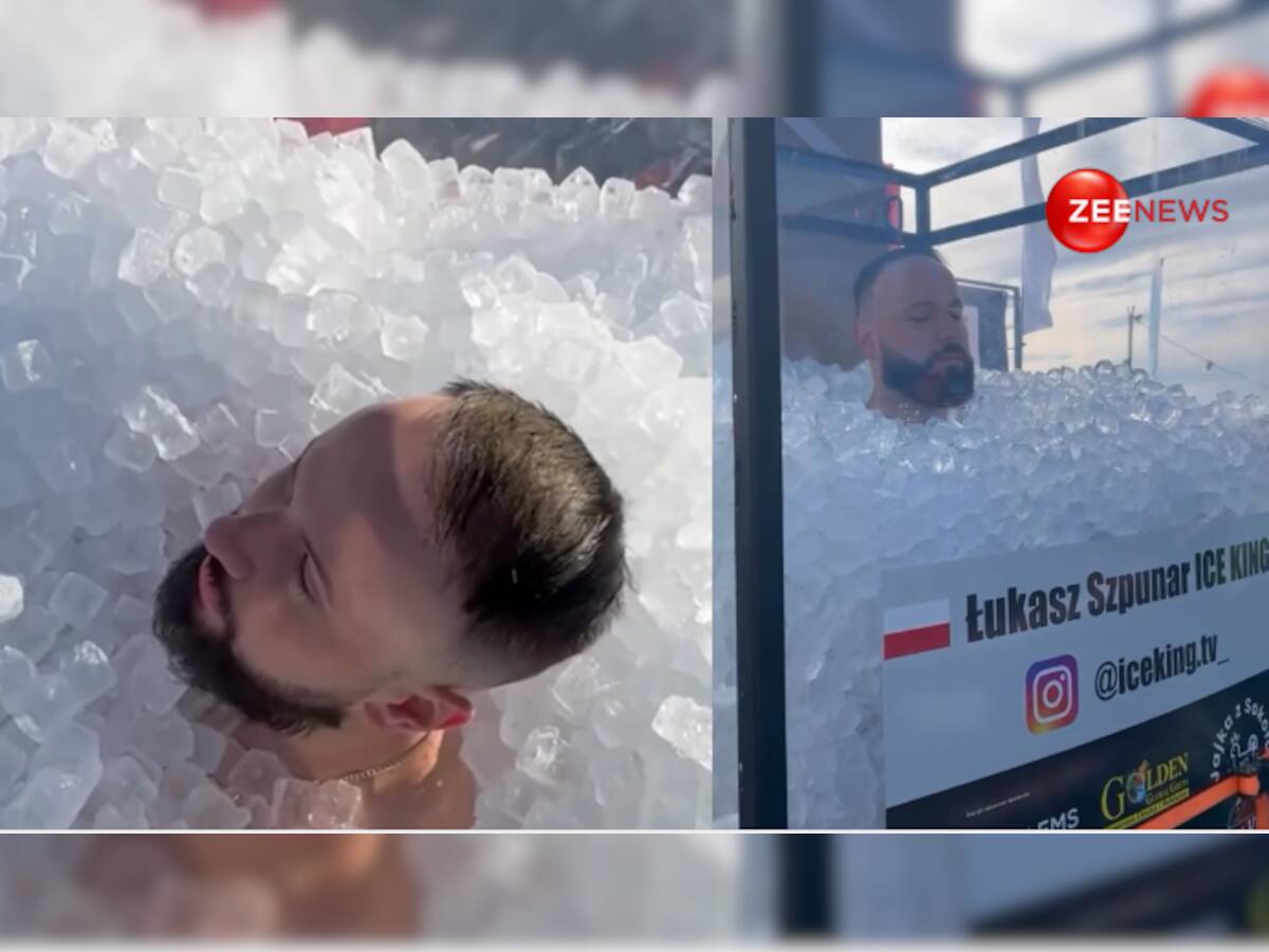Bone Chilling: Man Stands In Ice Box, Braves Cold To Create World ...