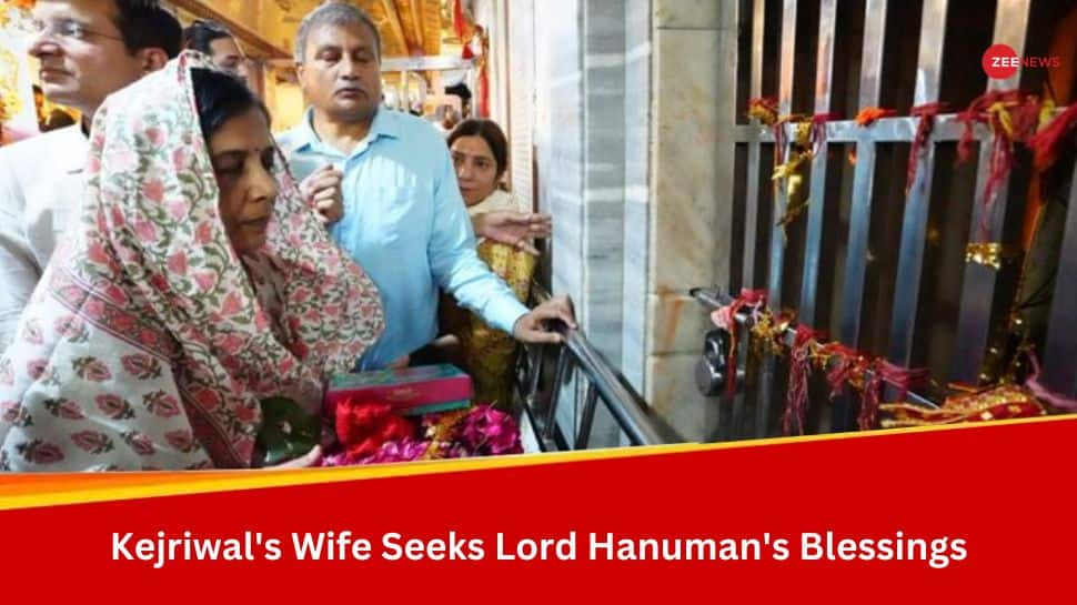 As AAP, ED Fight Over Delhi CM&#039;s Health, Sunita Kejriwal Seeks Blessings Of Lord Hanuman