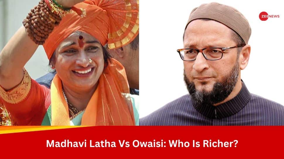 BJPs Madhavi Latha Vs AIMIMs Asaduddin Owaisi: Who Is Richer? Check Their Assets